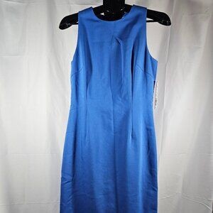 Antonio Melani Women Bright Indigo Sleeveless Ricky Sheath Dress Size 4